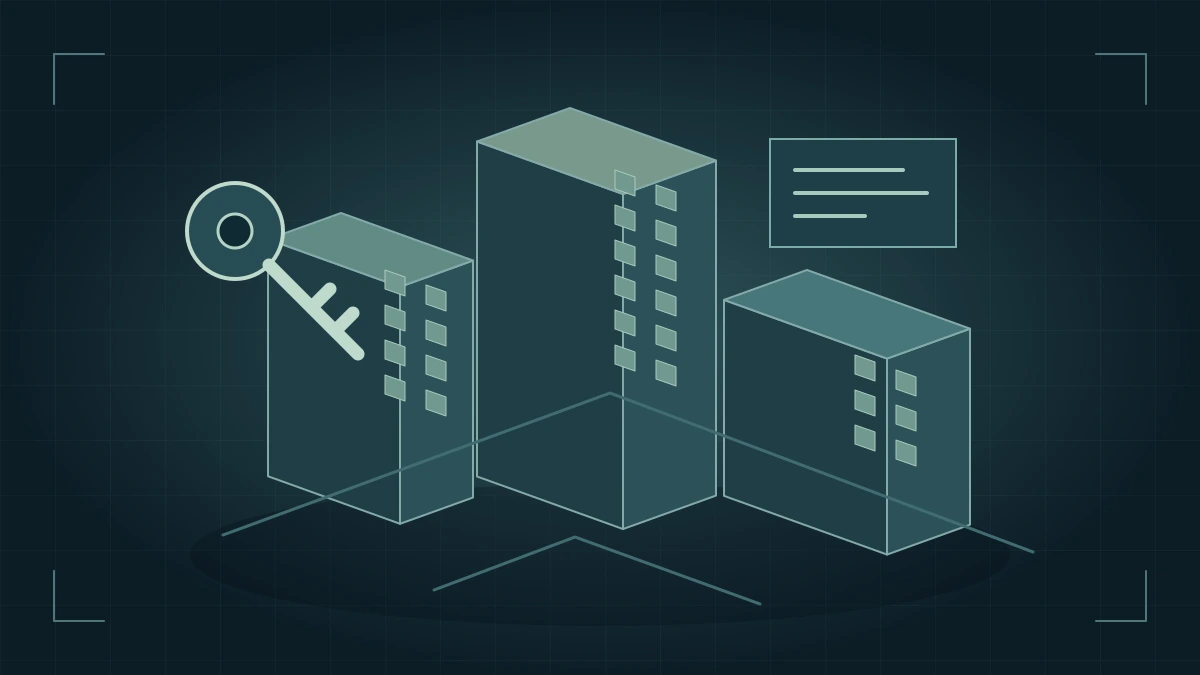 A property portfolio with building information and an access key